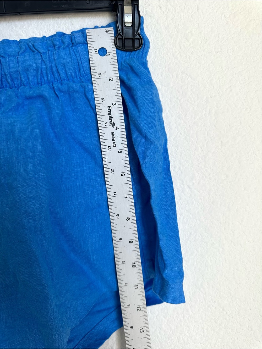Left On Friday Getaway women’s linen Shorts blue Small - Picture 9 of 15